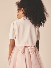 Ecru Knitted Bridesmaid Shrug (3mths-16yrs) - Image 3 of 4