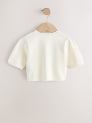 Ecru Knitted Bridesmaid Shrug (3mths-16yrs) - Image 6 of 8