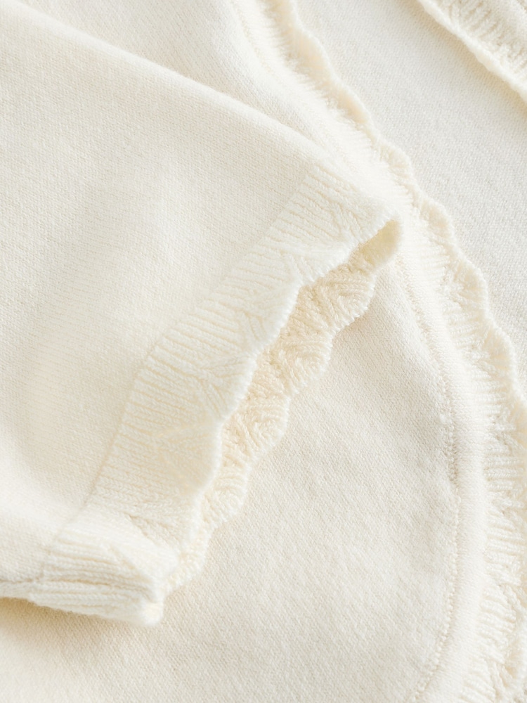 Ecru Knitted Bridesmaid Shrug (3mths-16yrs) - Image 8 of 8