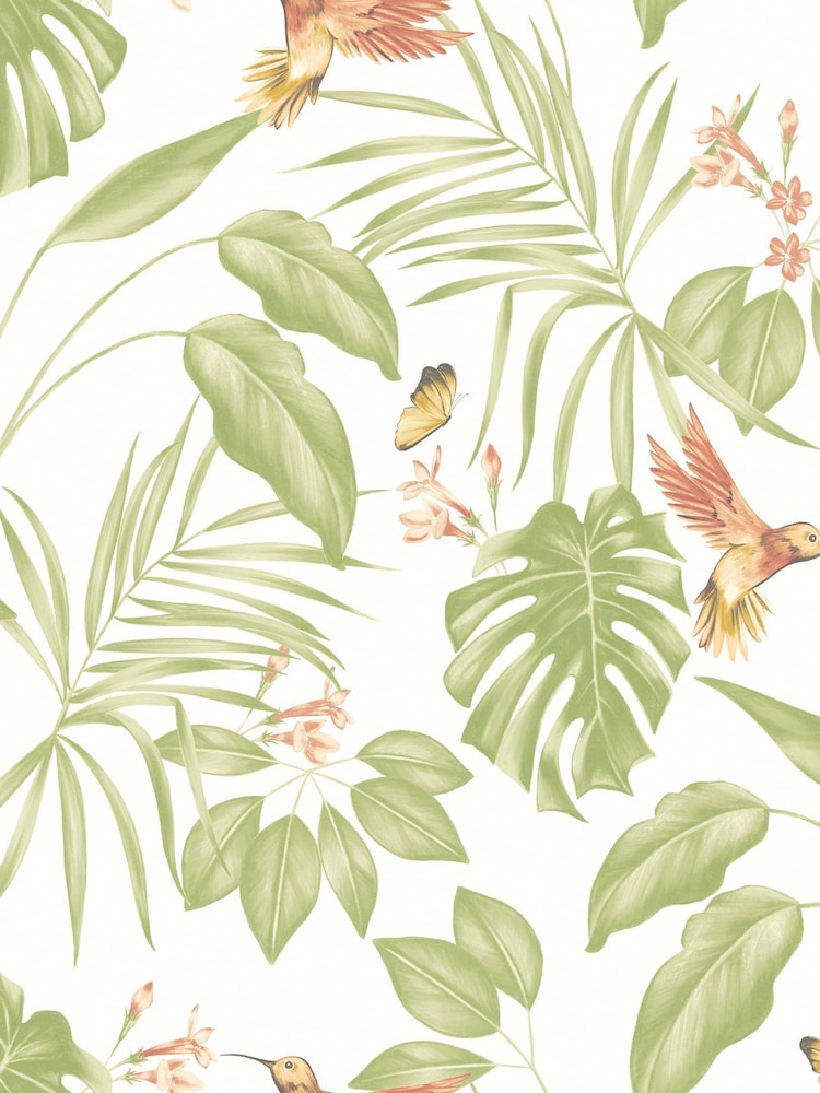 Ohpopsi Green Hummingbird A4 Wallpaper Sample - Image 1 of 1