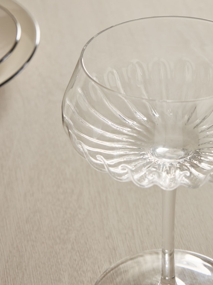 Set of 2 Clear Rosa Cocktail Glasses - Image 2 of 3