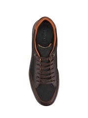 Jones Bootmaker Brown San Diego Leather Trainers - Image 4 of 5