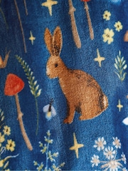 Catherine Lansfield Navy Blue Enchanted Twilight Animals Cosy Blanket Throw - Image 2 of 3