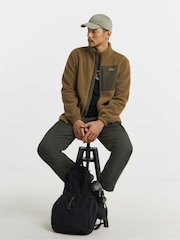 Snowdonia Khaki Full Zip Fleece - Image 1 of 4