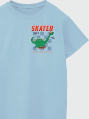 Brands In Blue Dinosaur Skater T-Shirt - Image 4 of 4