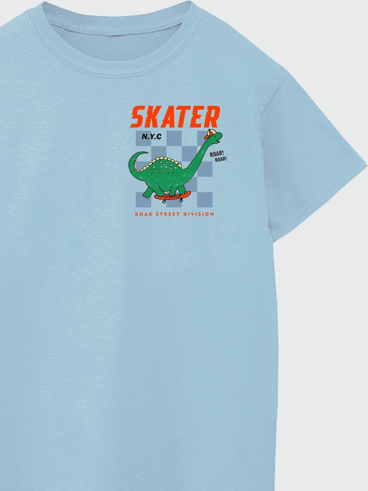Brands In Blue Dinosaur Skater T-Shirt - Image 4 of 4 Brands In Blue Dinosaur Skater T-Shirt - Image 4 of 4