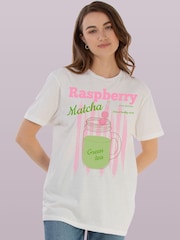 Brands In White Matcha Raspberry T-Shirt - Image 1 of 4