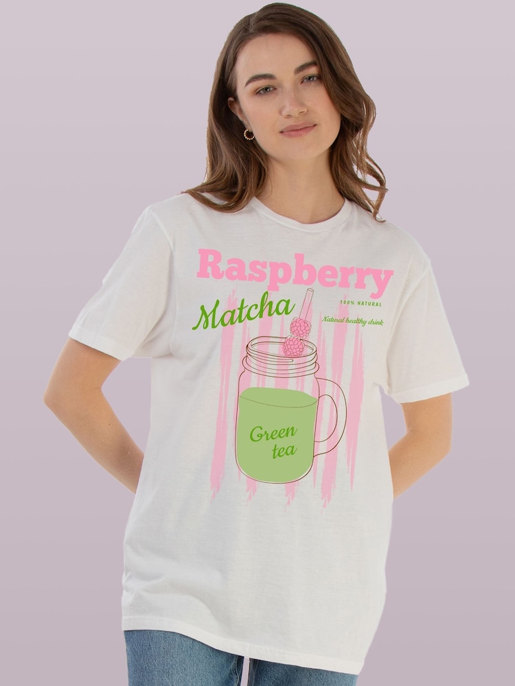Brands In White Matcha Raspberry T-Shirt - Image 1 of 4