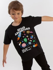 Brands In Black Space Adventure T-Shirt - Image 1 of 4