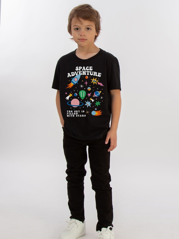 Brands In Black Space Adventure T-Shirt - Image 2 of 4