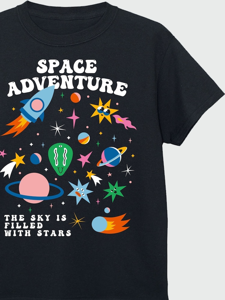 Brands In Black Space Adventure T-Shirt - Image 4 of 4
