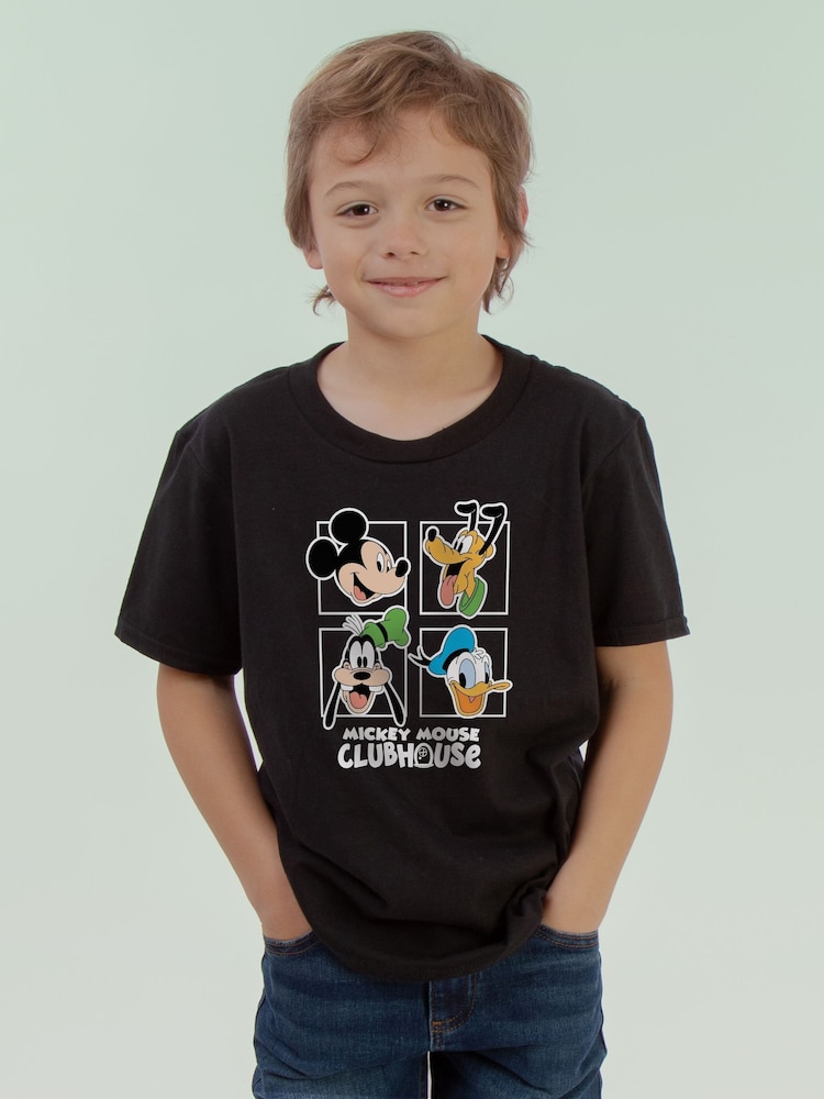 Brands In Black Disney Mickey Mouse Clubhouse Head T-Shirt - Image 1 of 4