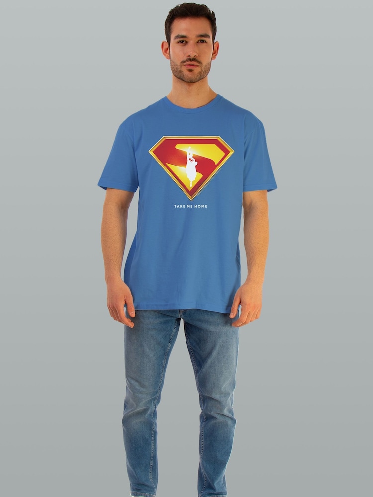 Brands In Blue DC Comics Superman Shield T-Shirt - Image 2 of 4