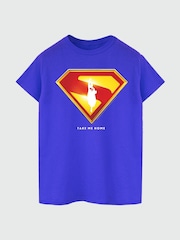 Brands In Blue DC Comics Superman Shield T-Shirt - Image 3 of 4