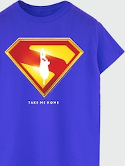 Brands In Blue DC Comics Superman Shield T-Shirt - Image 4 of 4