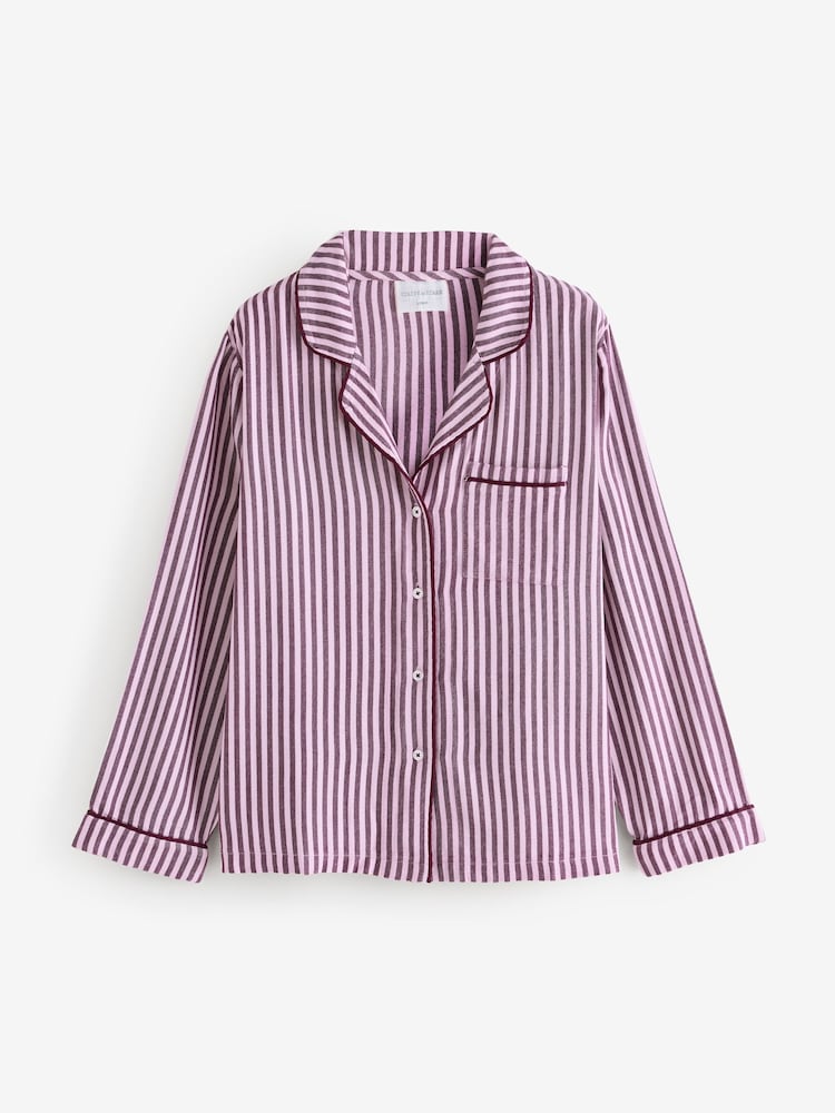 Stripe & Stare Purple Pyjamas Top - Bild 7 von 7