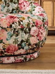 Clarke and Clarke Tahiti Spring Blush Pink Eden Accent Chair - Image 7 of 8