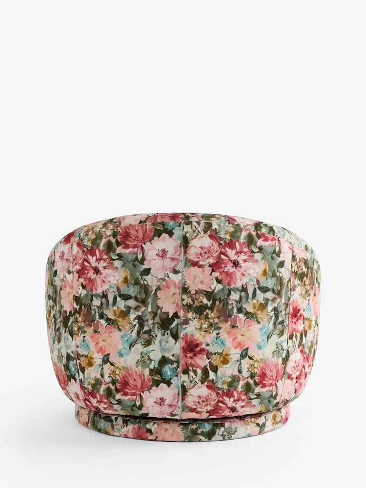 Clarke and Clarke Tahiti Spring Blush Pink Eden Accent Chair - Image 7 of 7 Clarke and Clarke Tahiti Spring Blush Pink Eden Accent Chair - Image 7 of 7