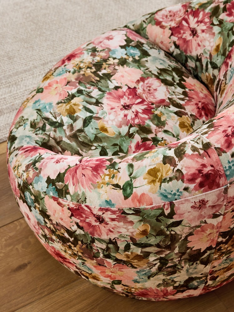 Clarke and Clarke Tahiti Spring Blush Pink Eden Accent Chair - Image 8 of 8