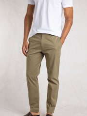 Weird Fish Green Freddie Super Soft Chino Trousers - Image 1 of 6