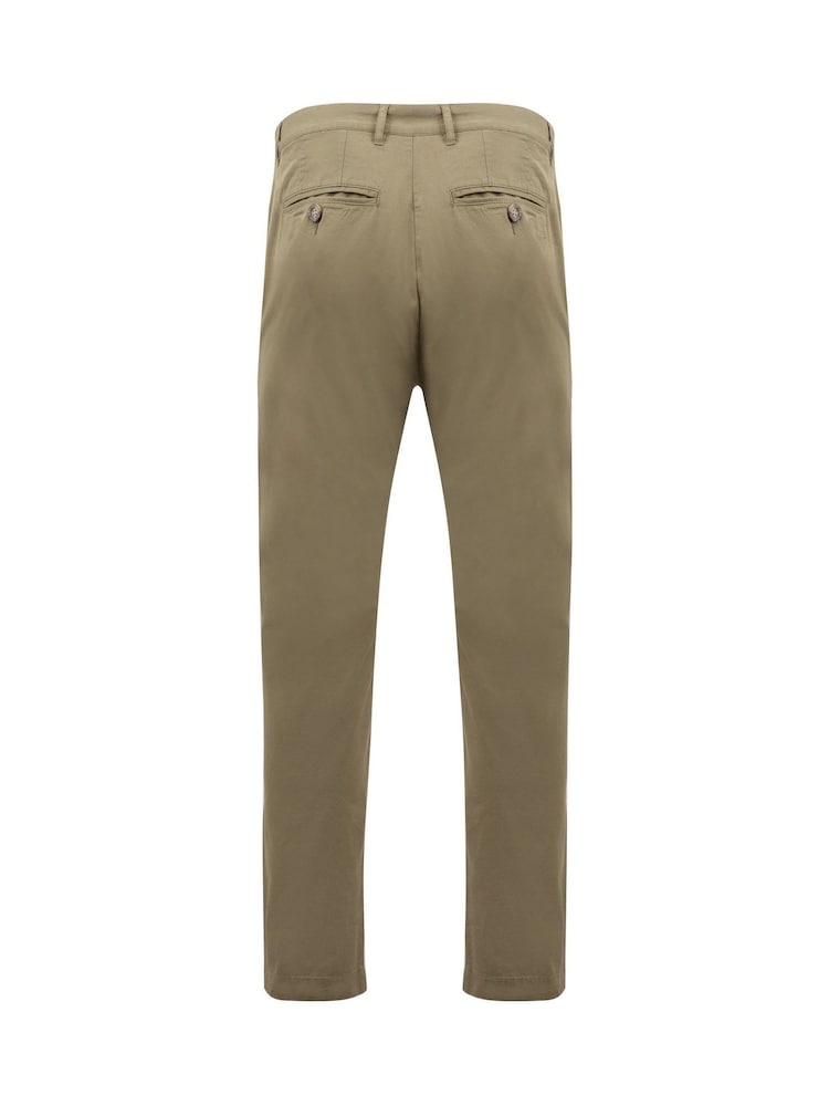 Weird Fish Green Freddie Super Soft Chino Trousers - Image 6 of 6