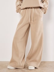Apricot Cream Floral Print Cornelli Embroider Sweat Trousers - Image 1 of 4