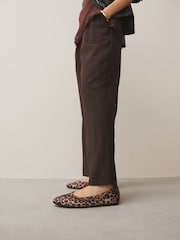 Leopard Forever Comfort® Round Toe Back Bow  Ballerina Flats - Image 3 of 10