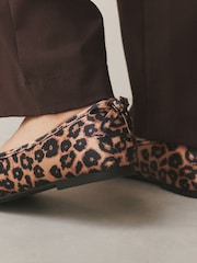 Leopard Forever Comfort® Round Toe Back Bow  Ballerina Flats - Image 4 of 10