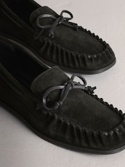 Black N.Premium Ruched Leather Loafers - Image 10 of 10