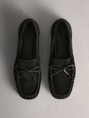 Black N.Premium Ruched Leather Loafers - Image 6 of 10