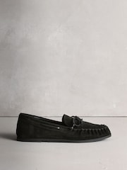 Black N.Premium Ruched Leather Loafers - Image 7 of 10