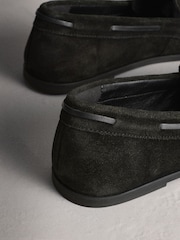 Black N.Premium Ruched Leather Loafers - Image 9 of 10