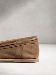 Tan Brown N.Premium Ruched Leather Loafers - Image 6 of 6