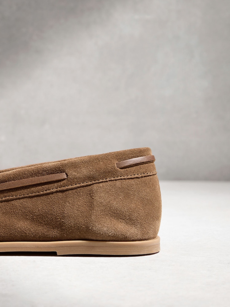 Tan Brown N.Premium Ruched Leather Loafers - Image 6 of 6 Tan Brown N.Premium Ruched Leather Loafers - Image 6 of 6