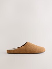 Tan Brown Forever Comfort® Leather Footbed Clogs - Image 2 of 5