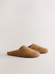 Tan Brown Forever Comfort® Leather Footbed Clogs - Image 3 of 5
