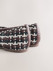 Black/White/Red Forever Comfort® Weave Point Ballet Flats - Image 7 of 8