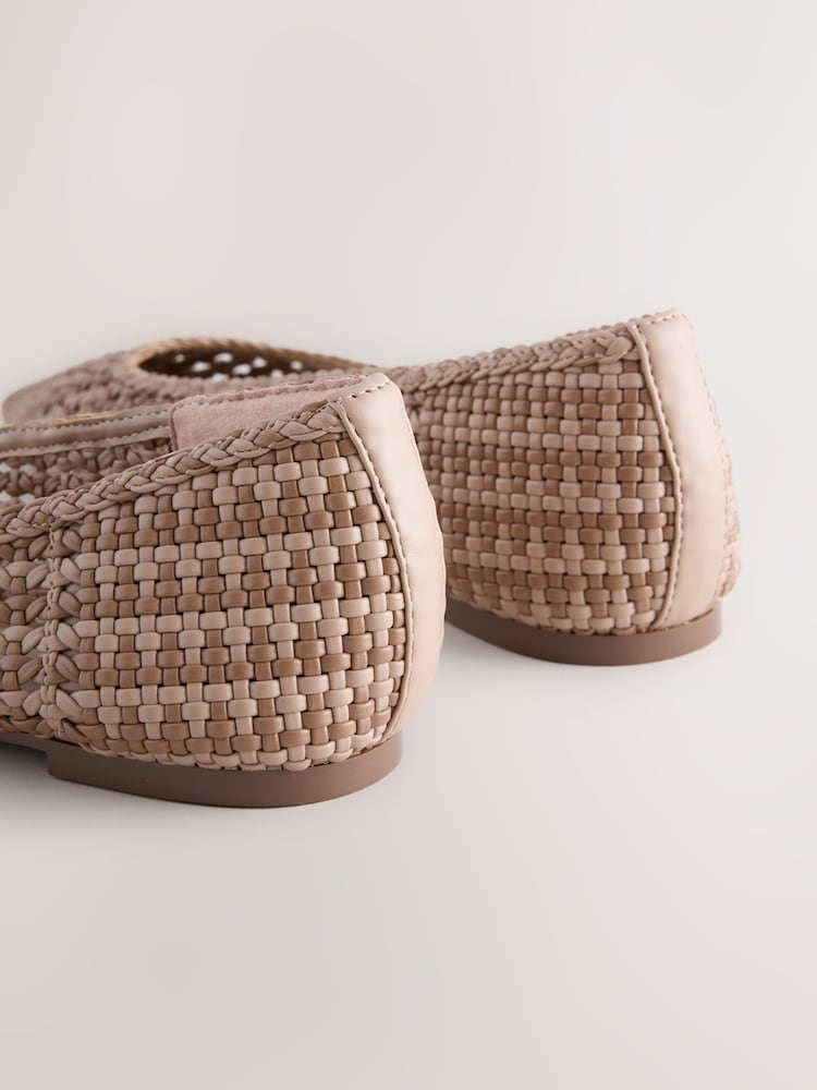 Nude/Pink Forever Comfort® Weave Point Ballet Flats - Image 10 of 10