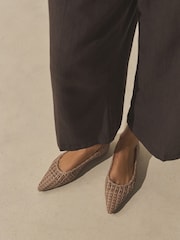 Nude/Pink Forever Comfort® Weave Point Ballet Flats - Image 6 of 10