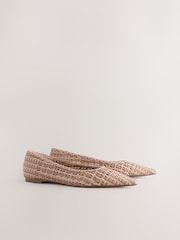 Nude/Pink Forever Comfort® Weave Point Ballet Flats - Image 7 of 10