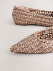 Nude/Pink Forever Comfort® Weave Point Ballet Flats - Image 9 of 10