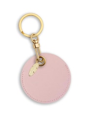 Jonnys Sister	Personalised Faux Leather Bag Accessory with Gold Tone Feather Charm - Image 2 of 2