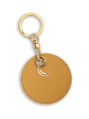 Jonnys Sister	Personalised Faux Leather Bag Accessory with Gold Tone Half Moon Charm - Image 2 of 2