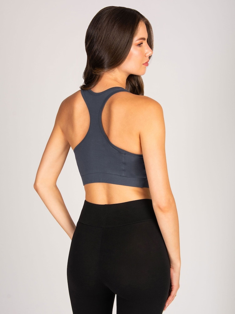 Pineapple Grey Mesh Bra Top - Image 2 of 4 Pineapple Grey Mesh Bra Top - Image 2 of 4