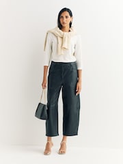Weekend MaxMara Black Pagano Baloon Trousers - Image 1 of 5