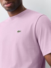 Lacoste Light Pink Relaxed Fit Jersey Cotton T-Shirt - Image 4 of 7
