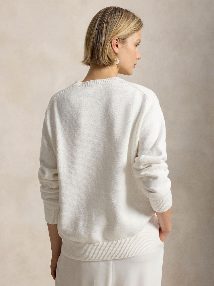 Polo Ralph Lauren White Wimbledon Sweater - Image 2 of 3