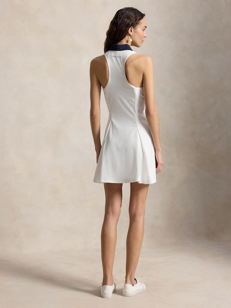 Polo Ralph Lauren White Knit A Line Dress - Image 2 of 3