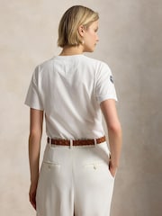 Polo Ralph Lauren White Knit T-Shirt - Image 2 of 3