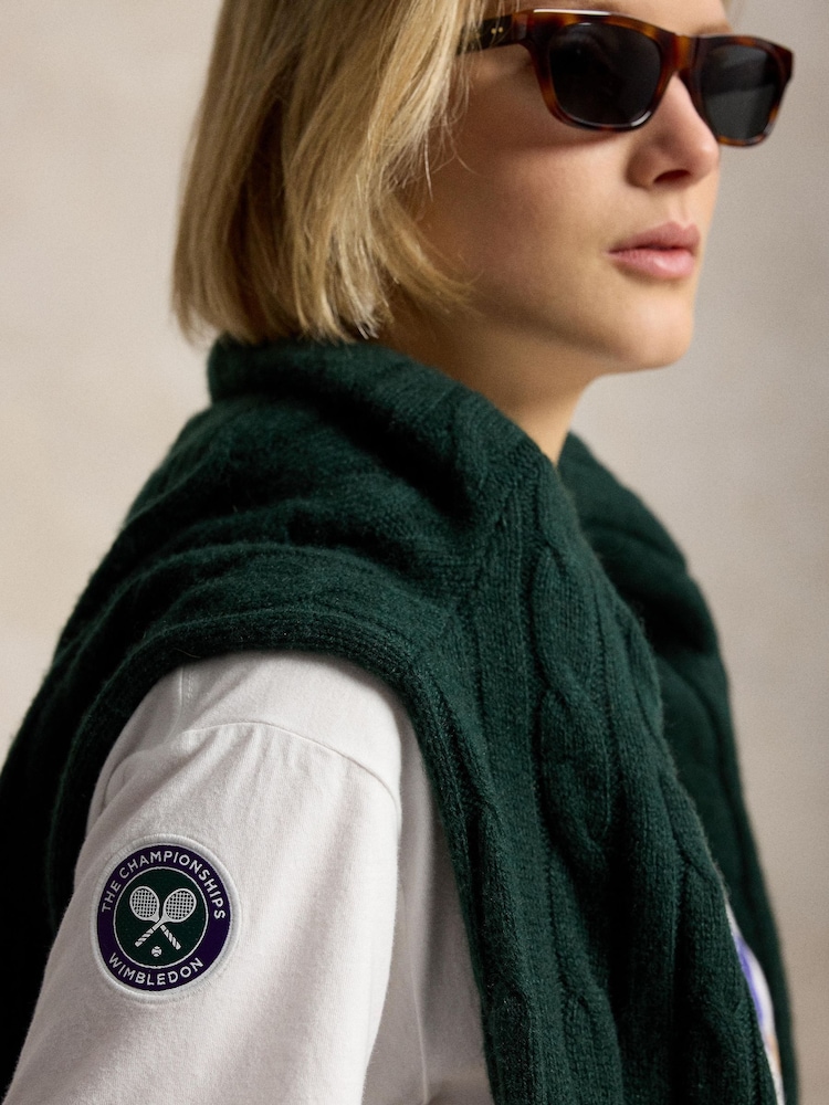 Polo Ralph Lauren White Knit T-Shirt - Image 3 of 3